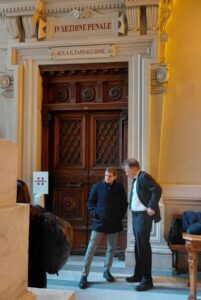 Gli avvocati Alessio Di Amato e Paul Gully (svizzero) che fanno parte dello team difensivo di Stephan Schmidheiny